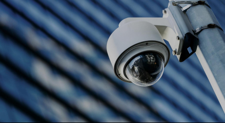 Eine CCTV-Kamera sorgt für Sicherheit